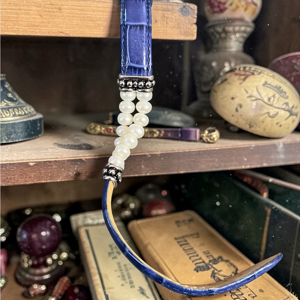 Honora Pearl-Accent Blue Wrist Strap for Women Accessories